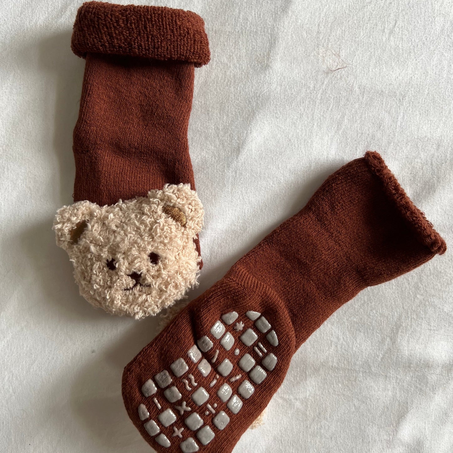 Teddy Hat and Sock Set