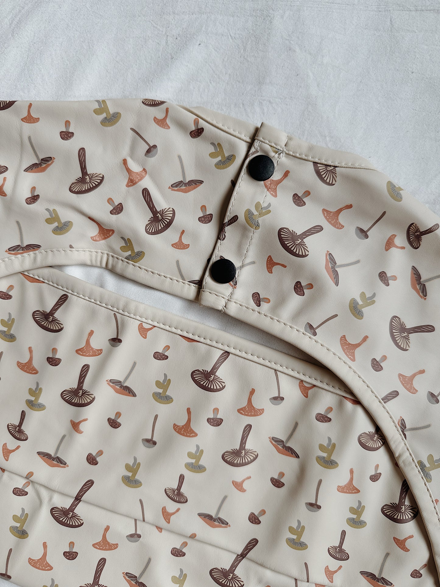Waterproof Long Sleeve Bib - MUSHROOM DREAM