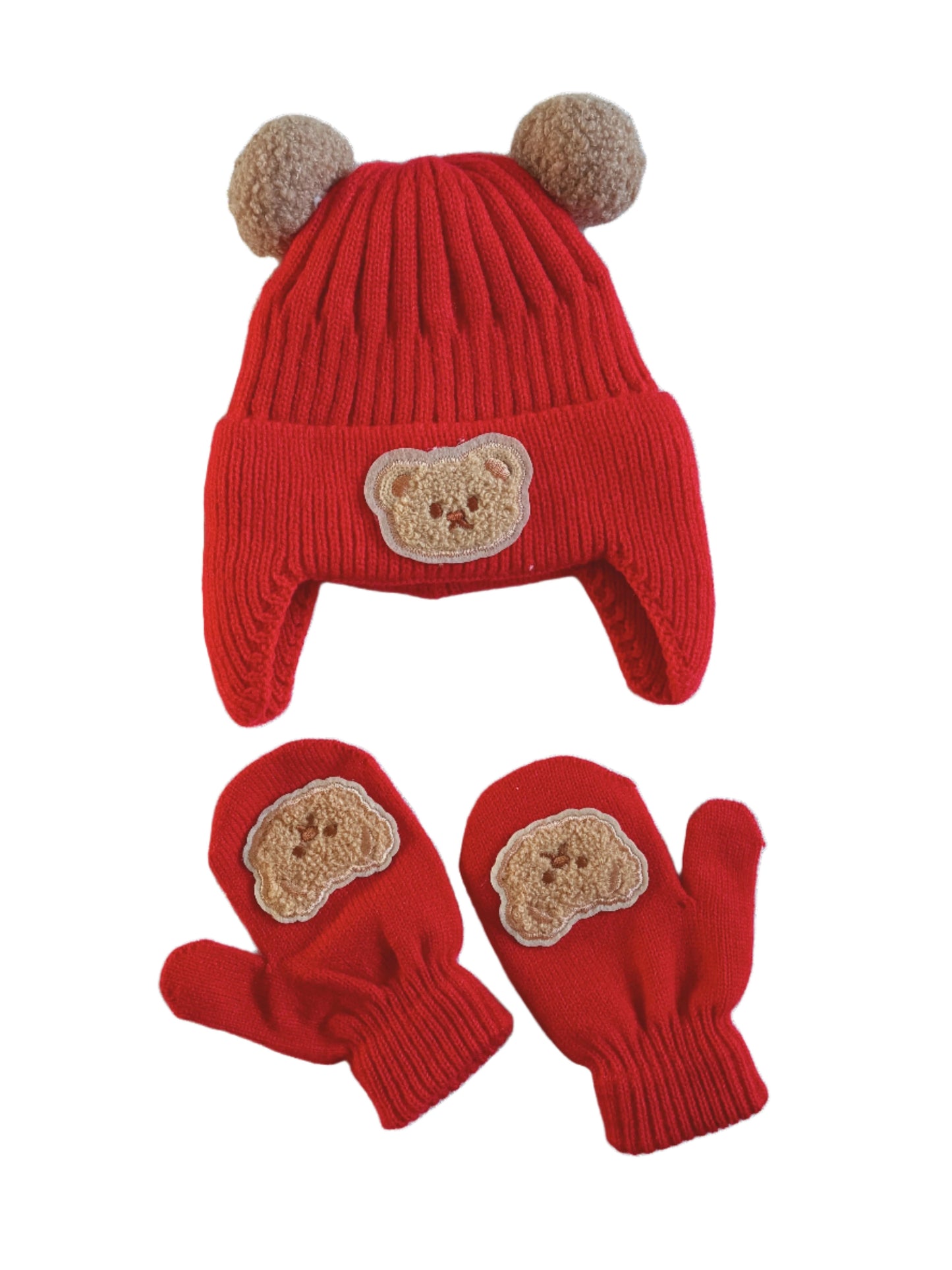 Holiday Edition Teddy and Mitten Set