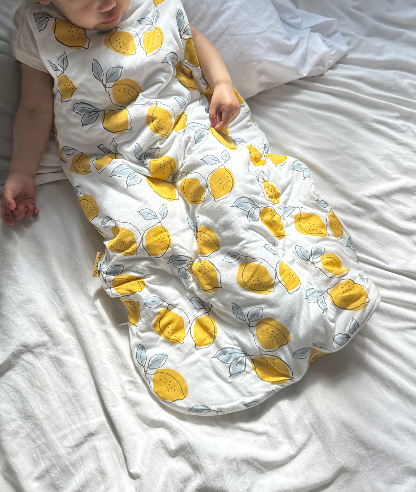 Bamboo Cotton Sleep Bag 1.0 TOG - LEMONS