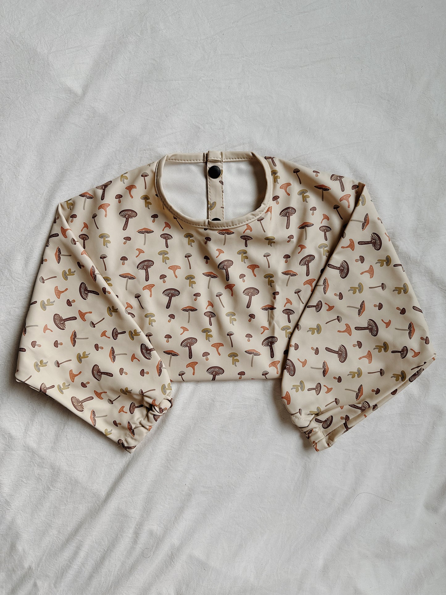 Waterproof Long Sleeve Bib - MUSHROOM DREAM